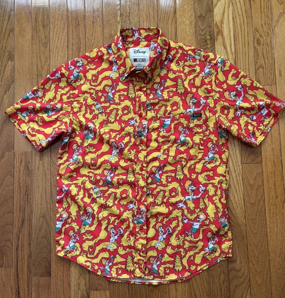 RSVLTS DISNEY\'S “CHEDDA WHIZZY” A GOOFY MOVIE Hawaiian Shirt - Adult Medium