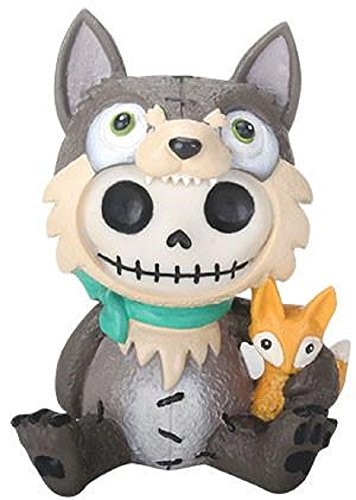 SUMMIT COLLECTION Furrybones Wolfgang Signature Skeleton in Wolf Costume SUMMIT COLLECTION Furrybones Wolfgang Signature Skeleton in Wolf Costume
