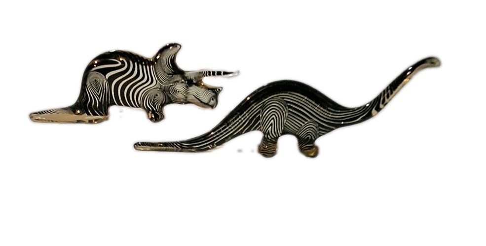 Vtg Abraham Palatnik Lucite Dinosaur Sculpture Lot