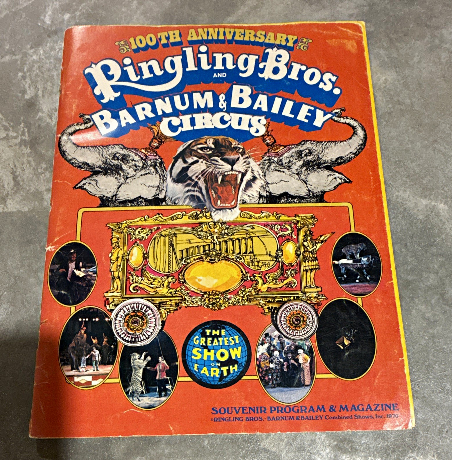 Ringling Bros. and Barnum & Bailey 100th Anniversary Program 1970