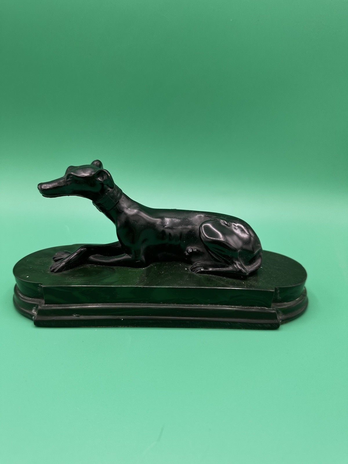 Vintage Thomas Blakemore Greyhound Whippet Dog Figurine England Art Deco