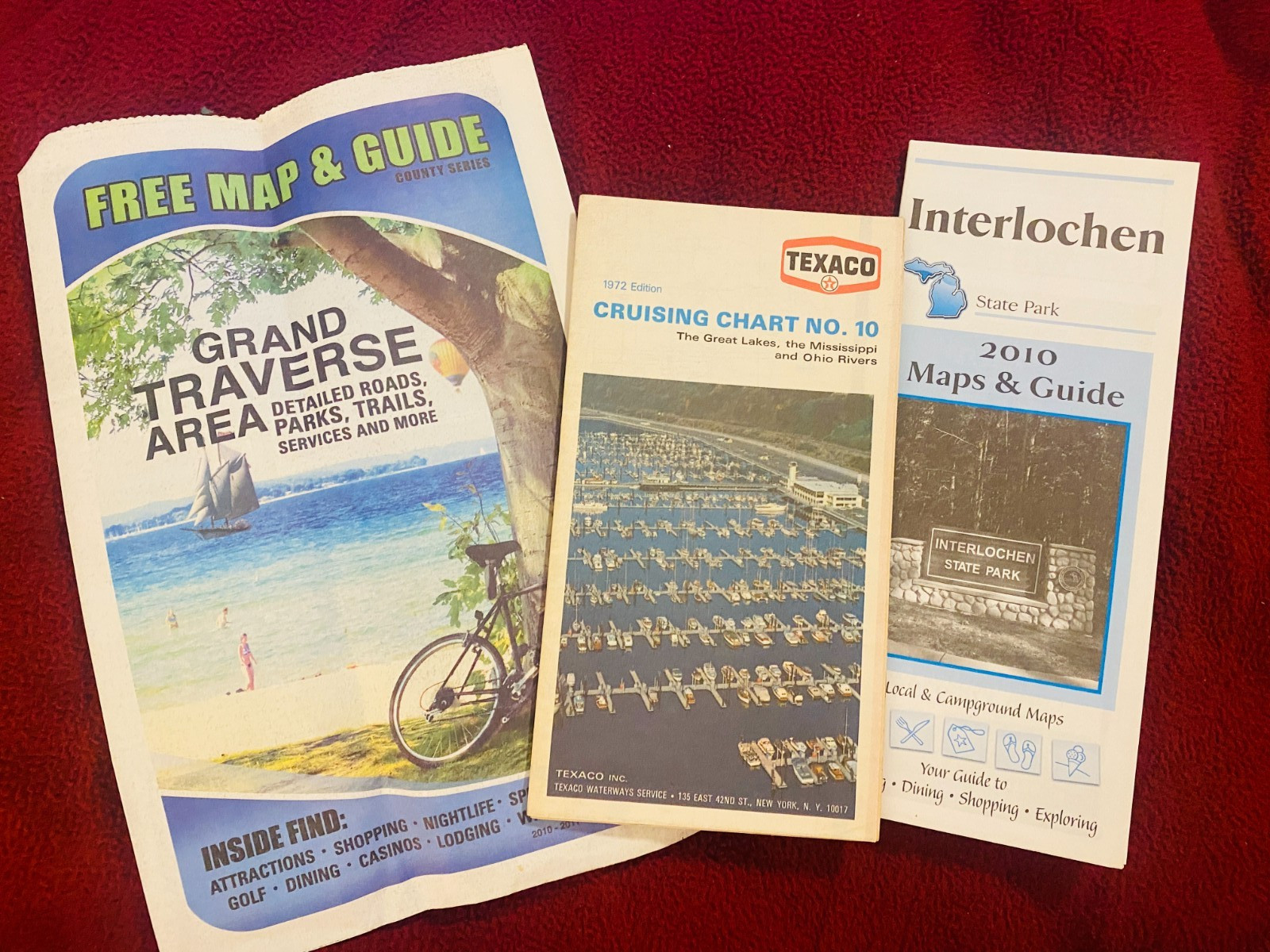 Texaco Cruising Chart Waterway Map No. 10 Great Lakes Mississippi Ohio Rivers 72