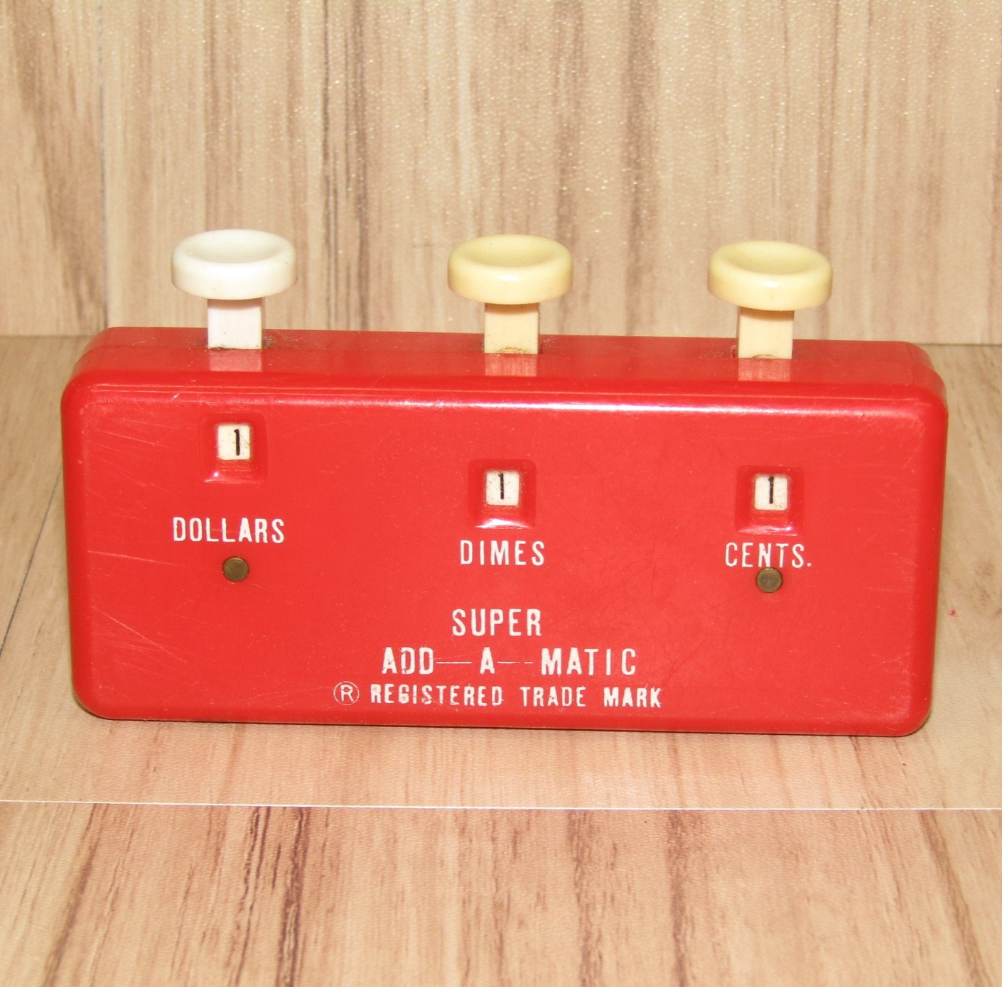 Vintage Super Add A Matic Adding Machine Money Counter Hong Kong Tested