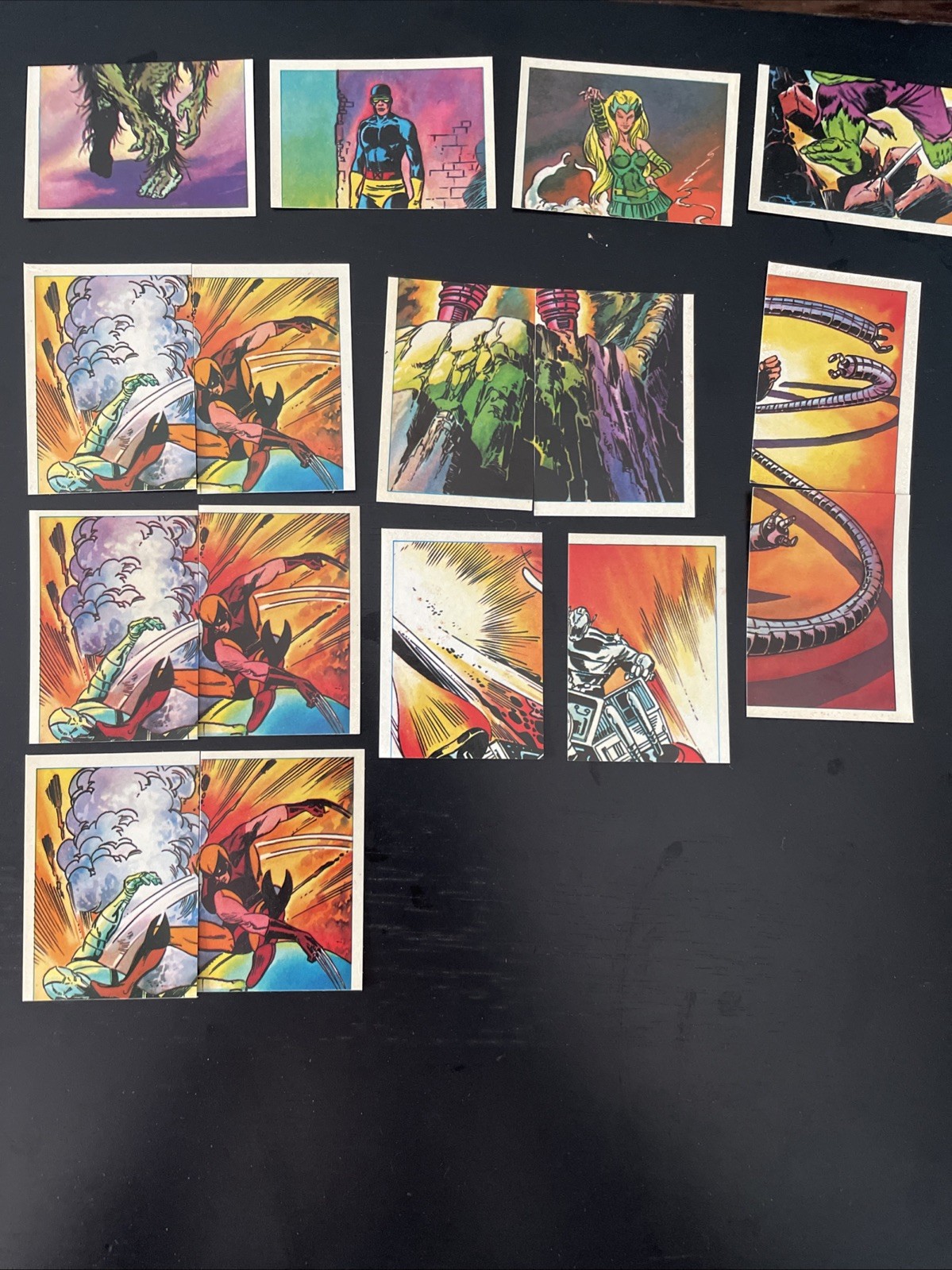 Vintage 1984 Marvel Super Heroes Secret Wars Stickers Lot - 16 Unused
