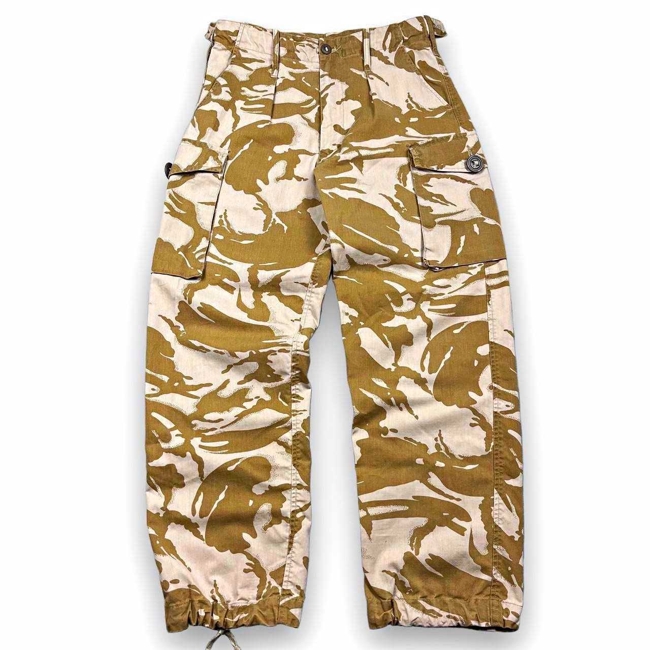 Vintage 1999 British Army Desert DPM Camo Cargo Pants Military 30x27