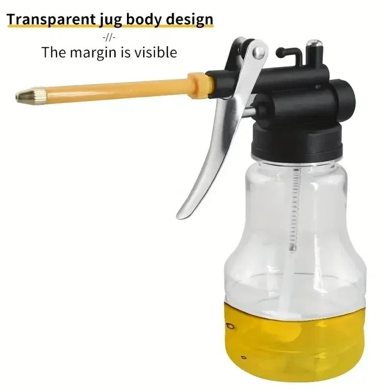 250ML Oil Can Pump Oiler Plastic Lubrication High Pressure 250ML Oil Can Pump Oiler Plastic Lubrication High Pressure