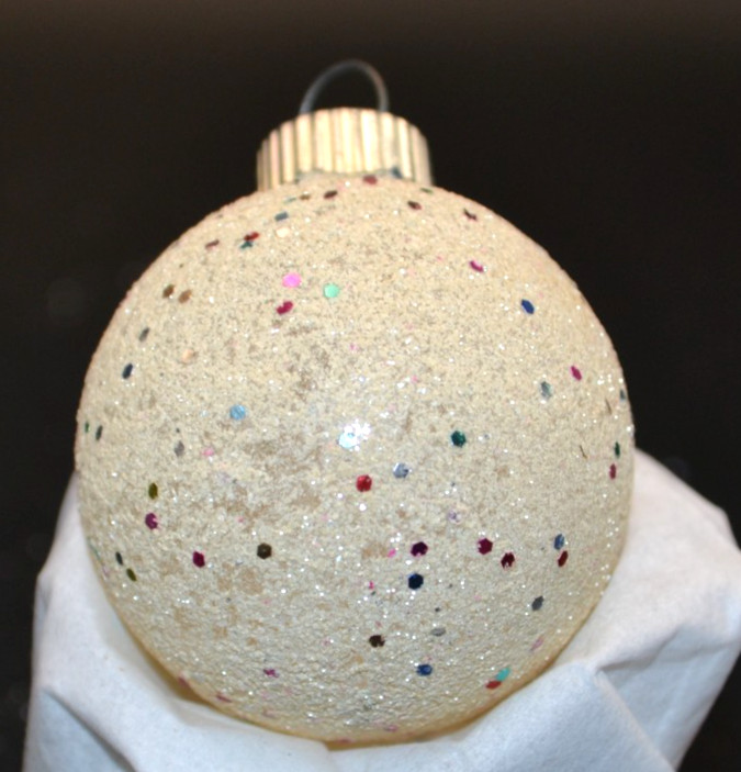 Vintage Confetti Mica Shiny Brite Franke Glass Christmas ornament