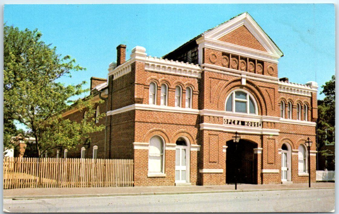Postcard - Thrall\'s Opera House - New Harmony, Indiana