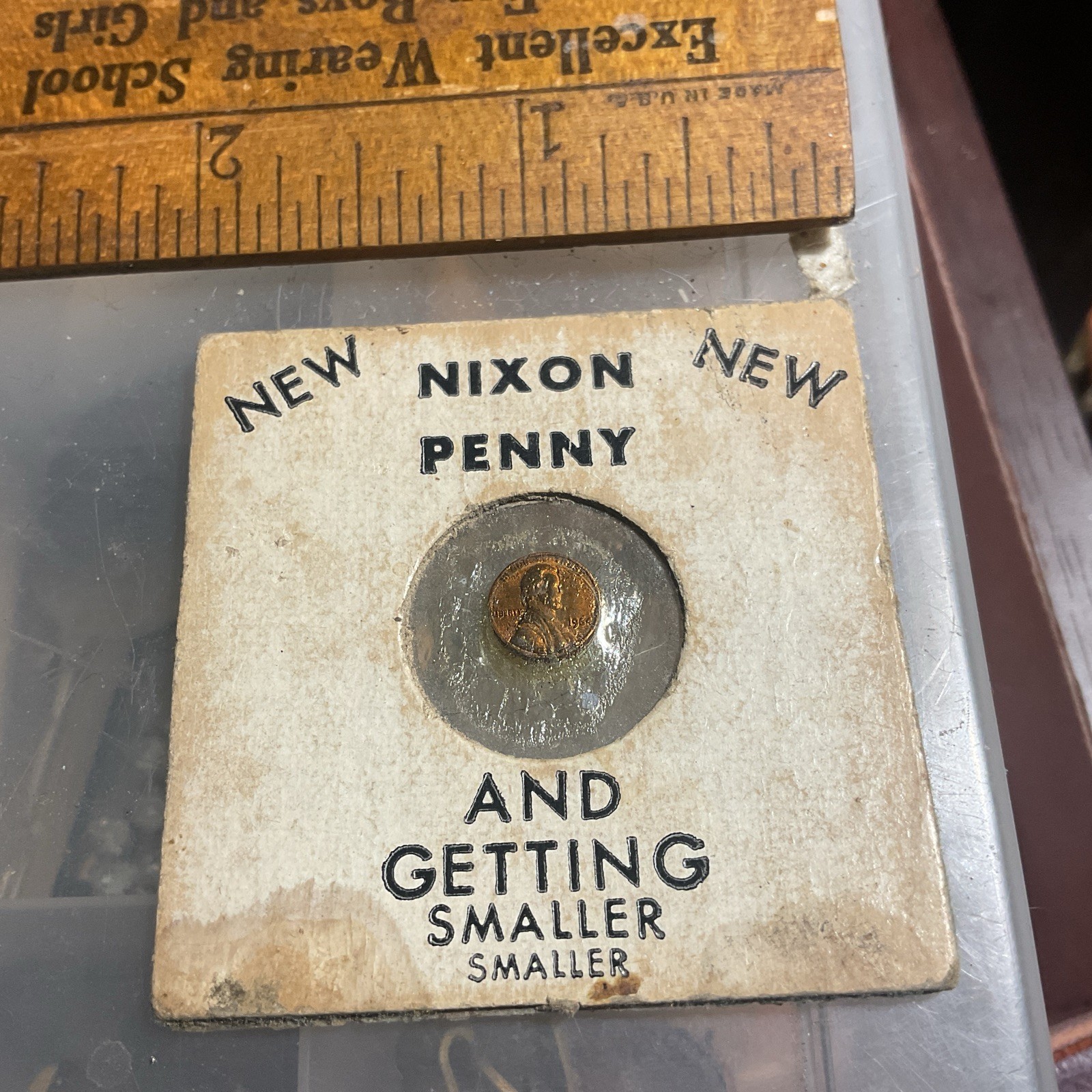 Vintage NIXON New Penny New Getting Smaller