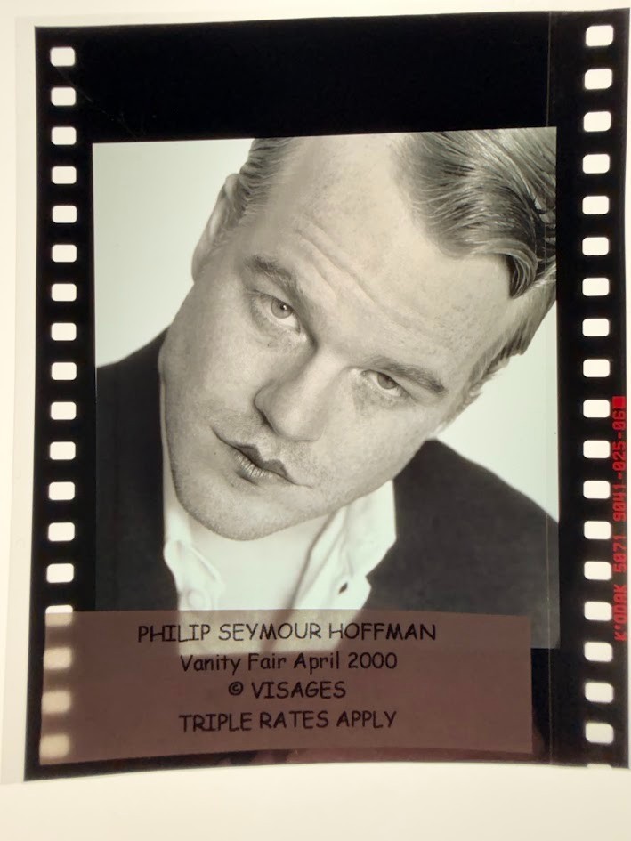 PHILIP SEYMOUR HOFFMAN - Rare Original Press Photo Transparency by HERB RITTS