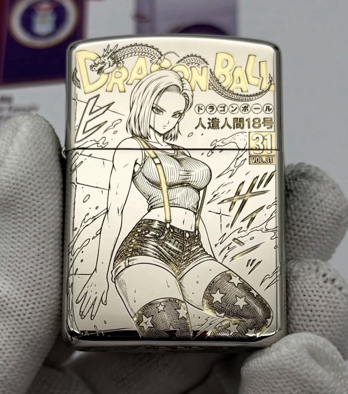 Dragon Ball Z hot girl Anime Silver Collectible Zippo Lighter In A New Box