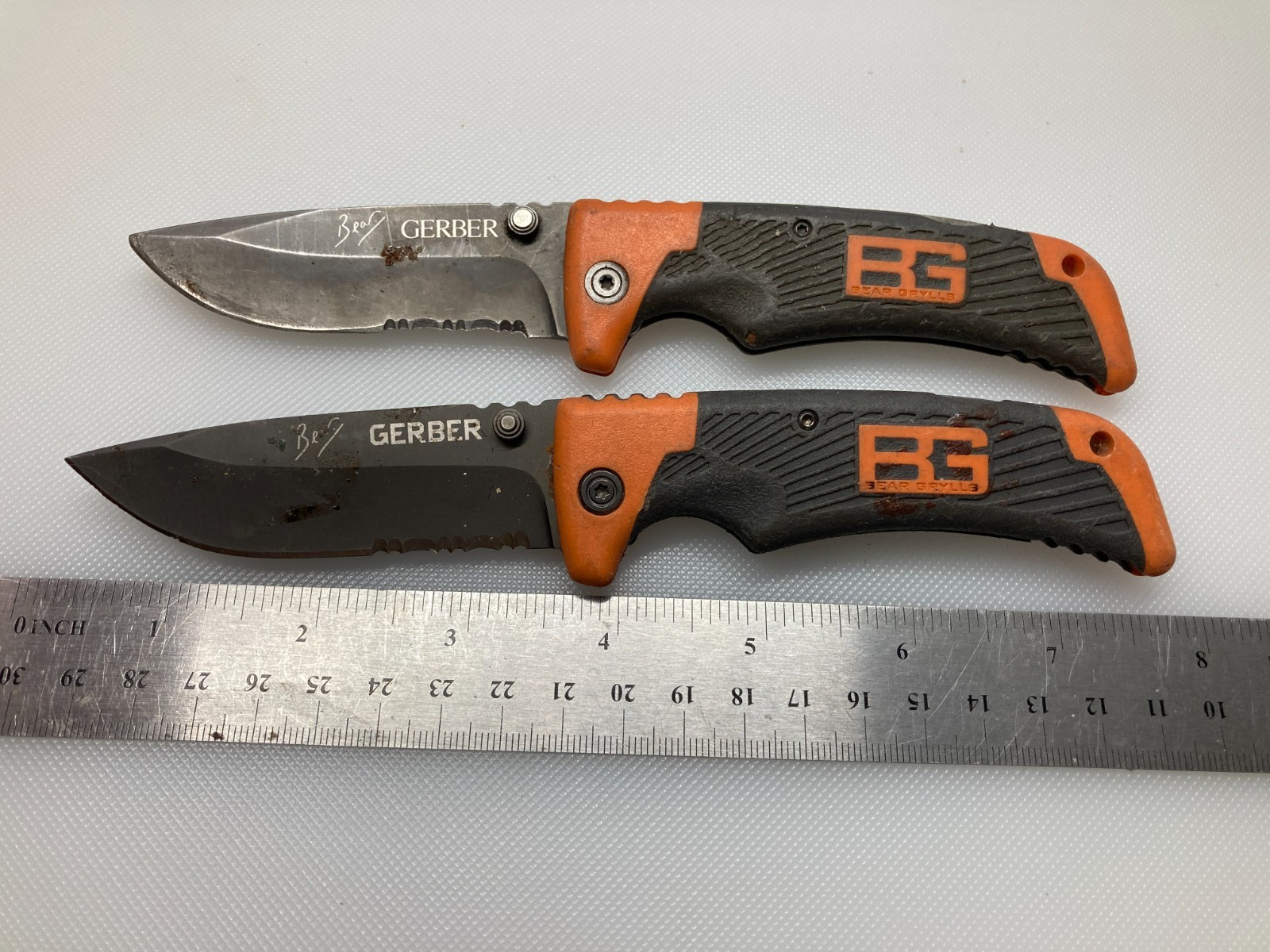 Lot of 2 Gerber Bear Grylls Folding Lockback Knife Lot of 2 Gerber Bear Grylls Folding Lockback Knife