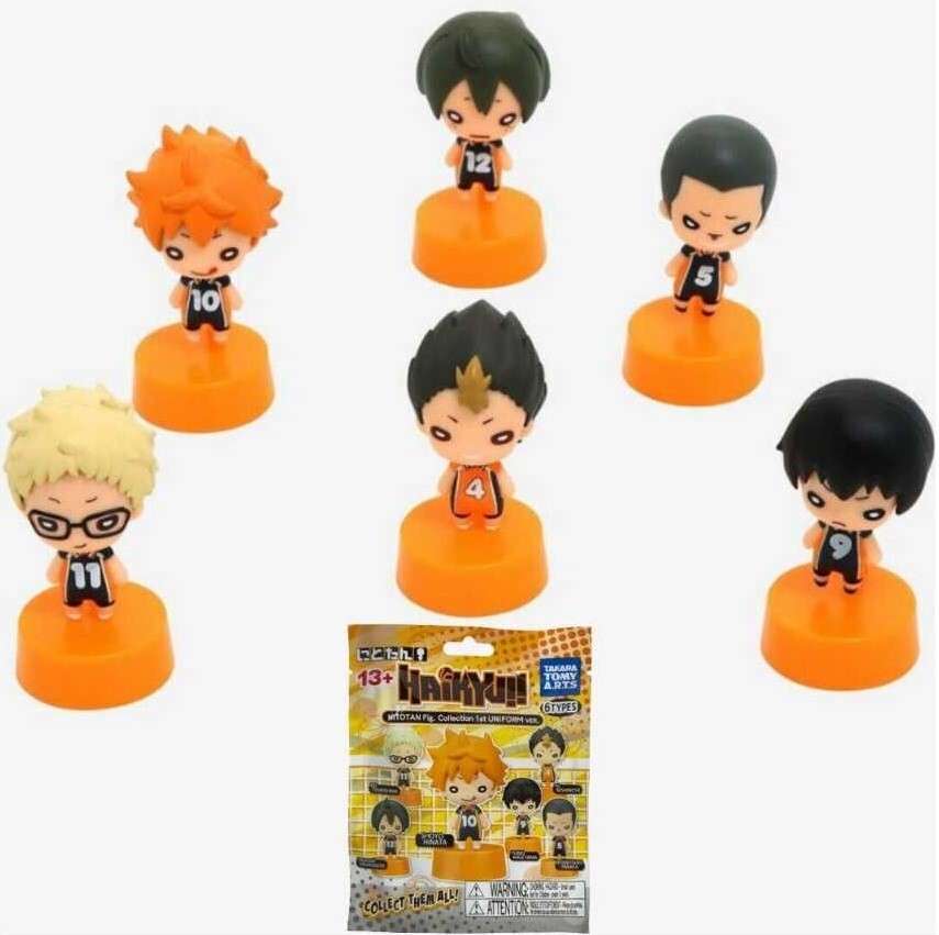 Full Set of 6 Haikyuu Nitotan Minifigure Mystery Blind bag First Uniform Manga