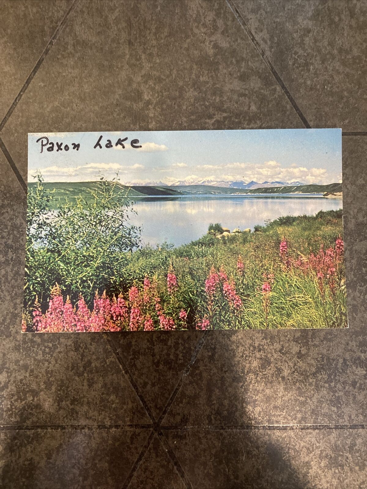 Vintage Postcard Beautiful Paxon Lake along the Richardson Highway
