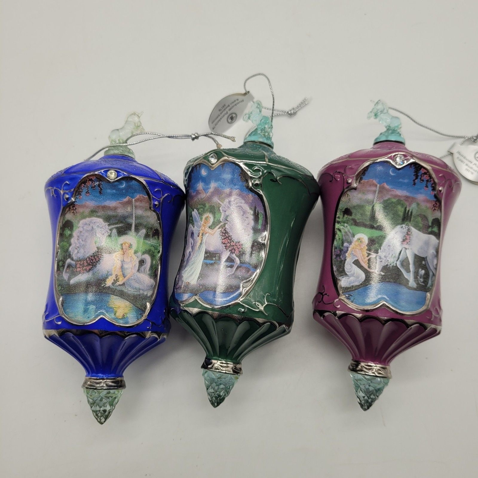 Bradford Editions Moonlit Trail Heirloom Porcelain Ornament Collection – Set of Bradford Editions Moonlit Trail Heirloom Porcelain Ornament Collection – Set of