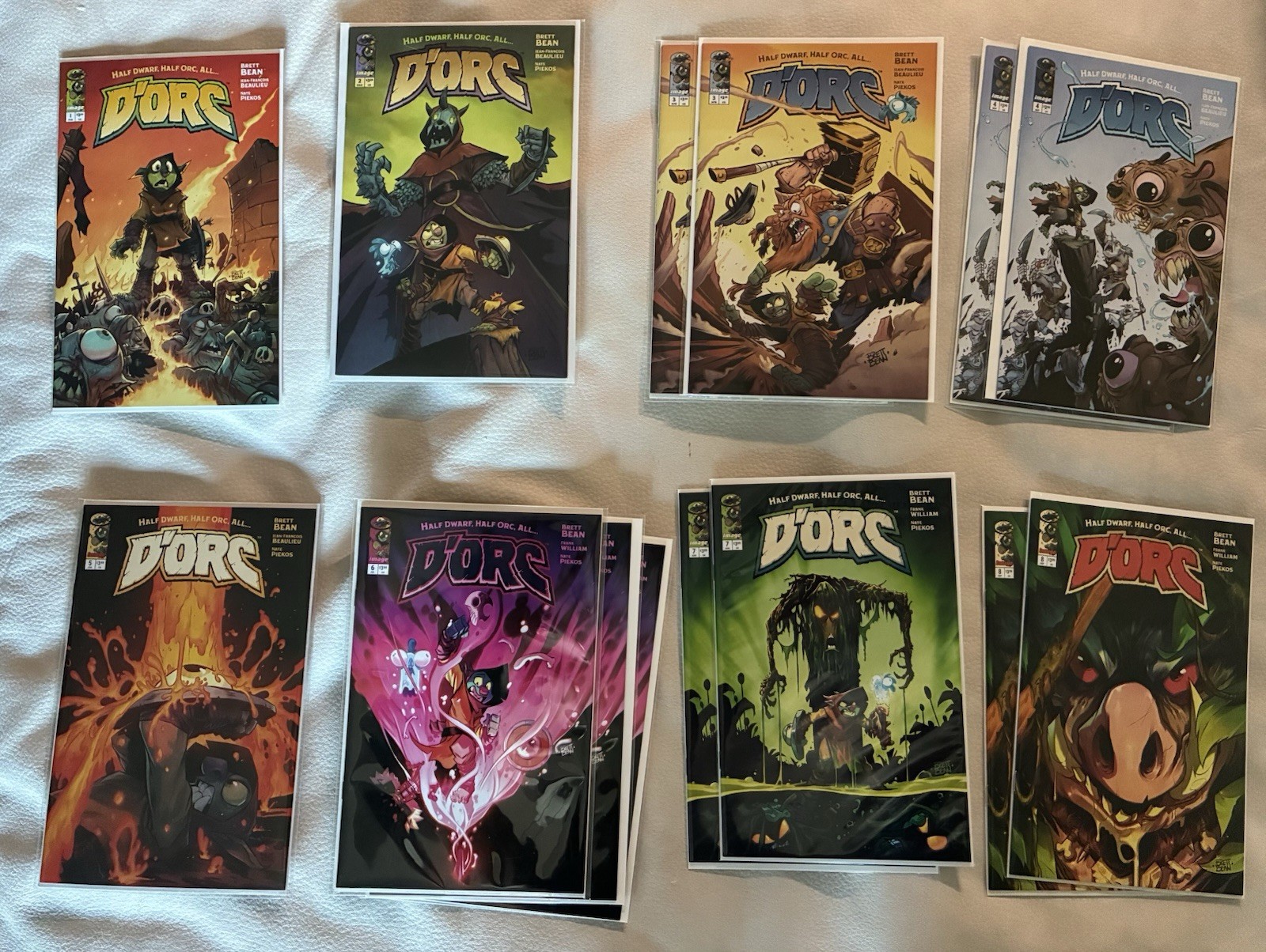 D\'ORC Comic Book Lot 8 Issues Modern Age Brett Bean Nate Piekos J-F Beaulieu D\'ORC Comic Book Lot 8 Issues Modern Age Brett Bean Nate Piekos J-F Beaulieu