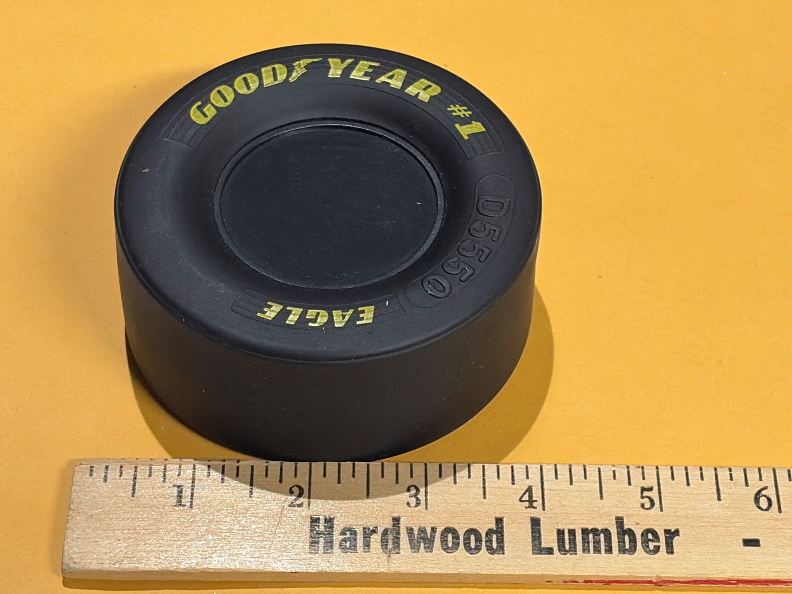 GOODYEAR EAGLE RUBBER TIRE ASHTRAY  WITH COMPARTMENT