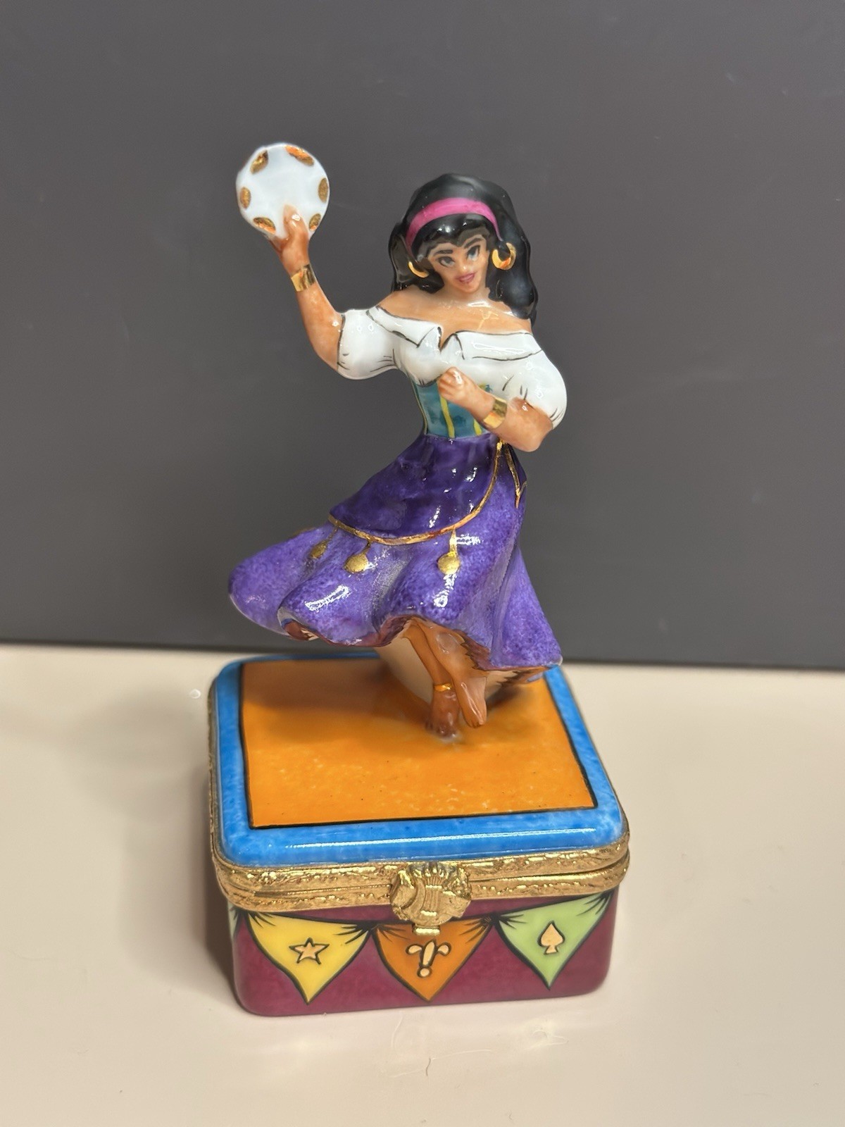 RARE Disney Artoria Limoges - HUNCHBACK OF NOTRE DAME Trinket Box - LE 20/1000