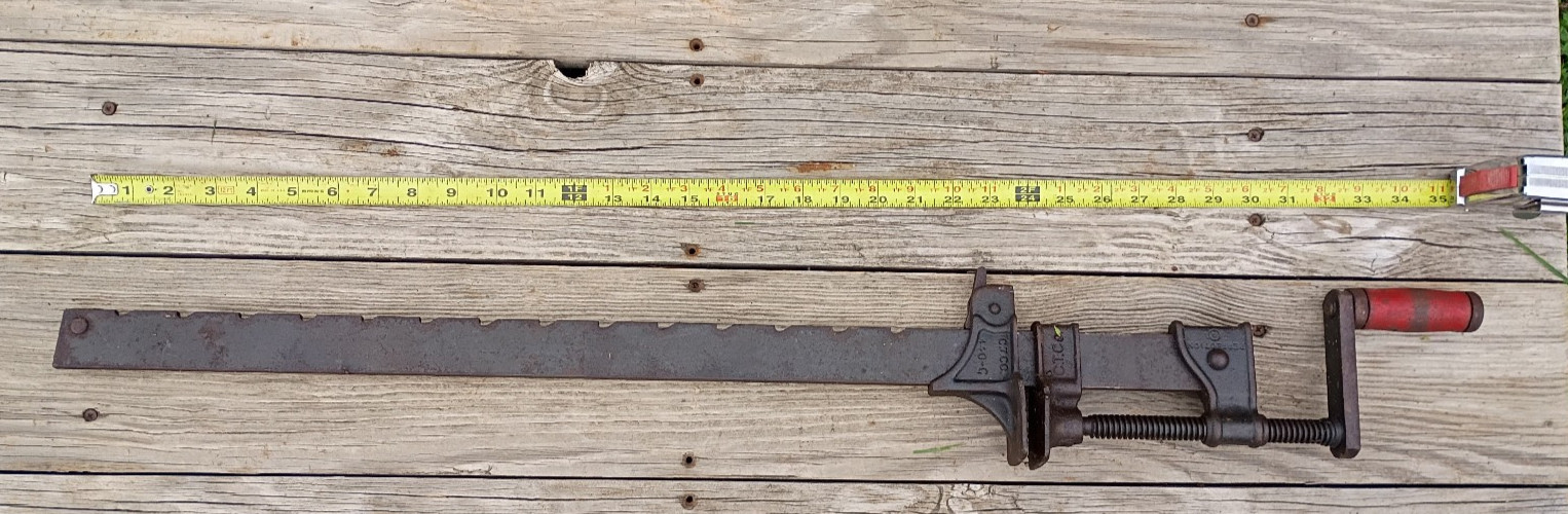 Antique / Vintage C.T. Co Cincinnati Tool Co Bar Clamp 440A 430A Perfection