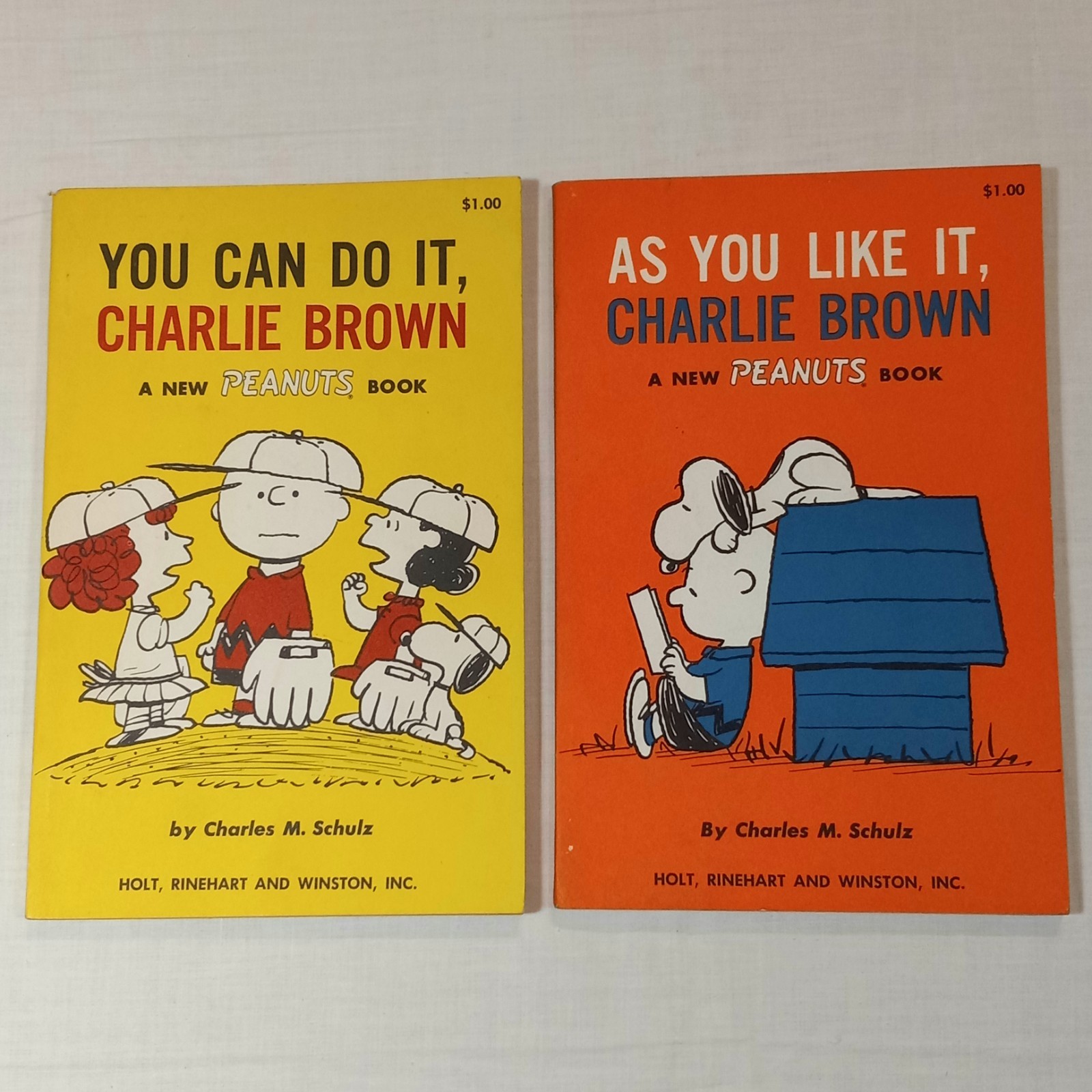 1st Edition 1963 1964 A New Peanuts Book Charlie Brown PB Vintage