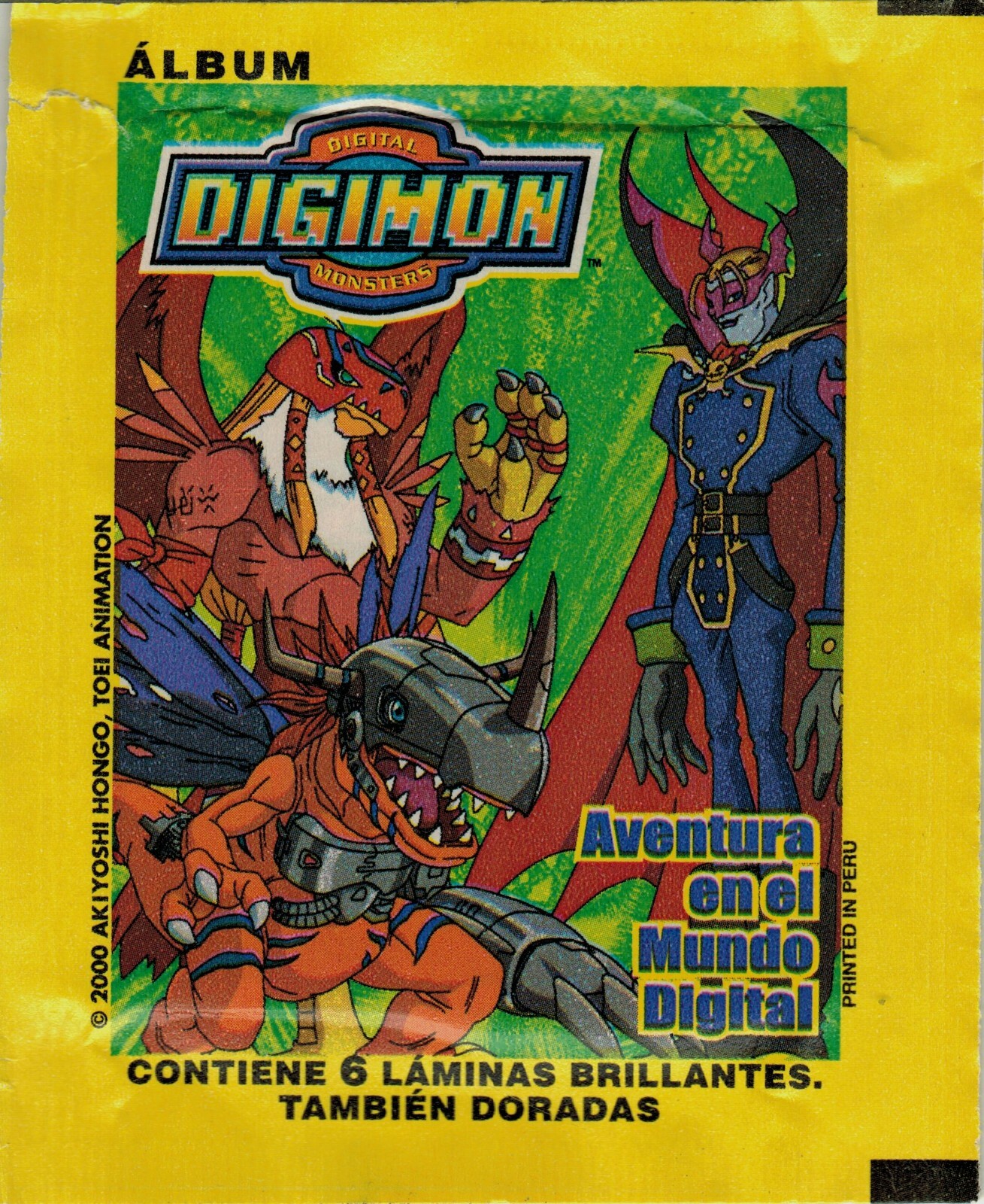 Colombia version 2001 Navarrete Digimon Sticker Pack Colombia version 2001 Navarrete Digimon Sticker Pack
