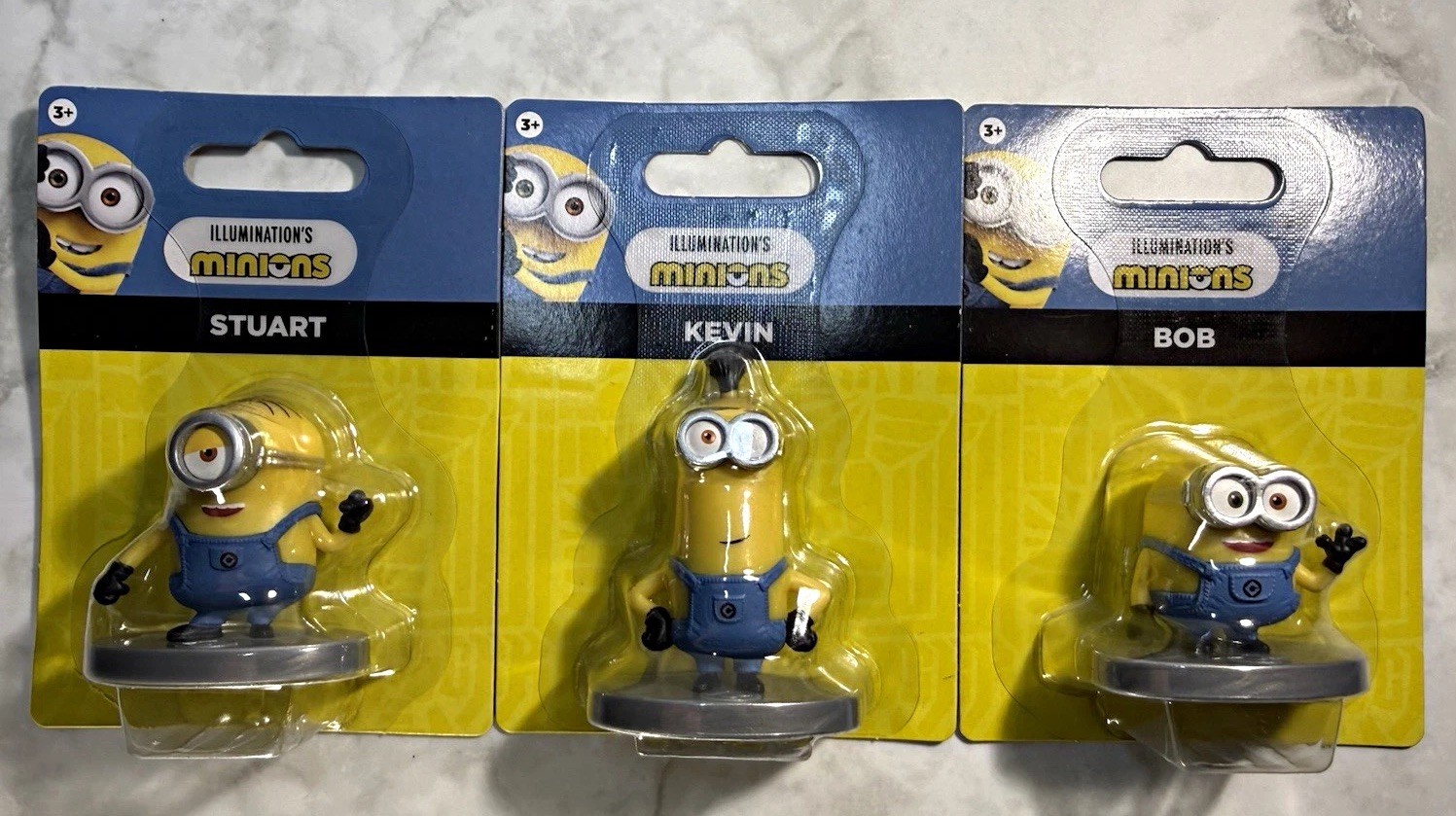 Just Play Minions Stuart Kevin Bob 3-Pack Plastic Figurines Original Unopened Just Play Minions Stuart Kevin Bob 3-Pack Plastic Figurines Original Unopened