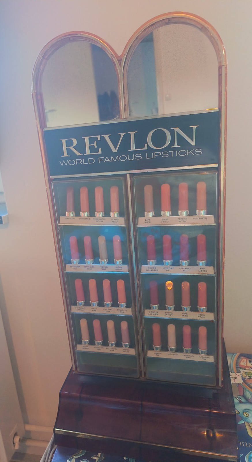 Vintage Revlon Vanity Lipstick Store Display collectors item