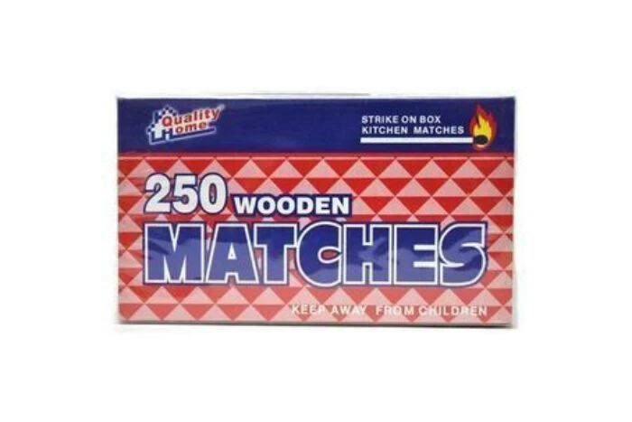 Quality Home 250 Wooden Matches 1 Box