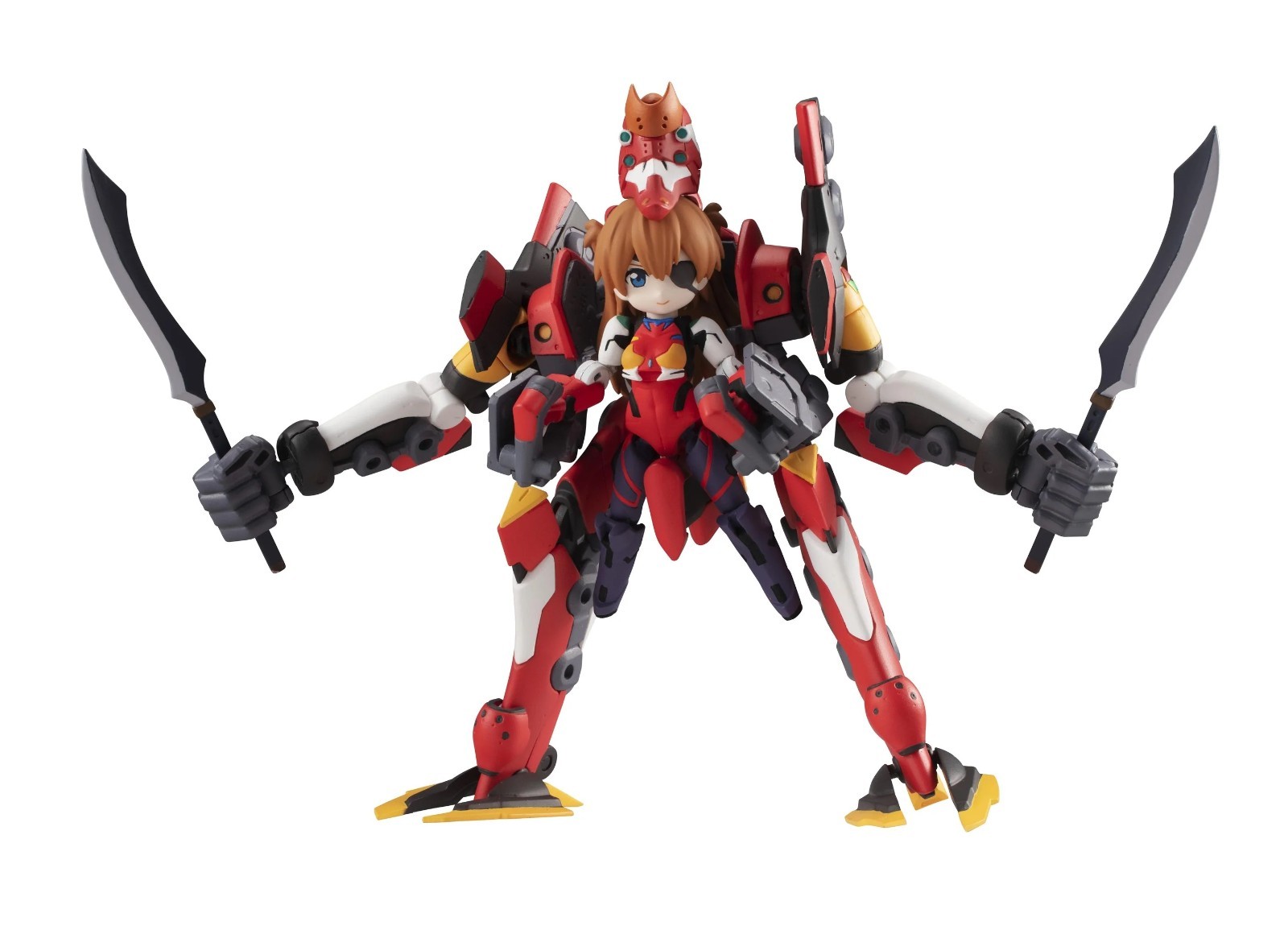 MegaHouse Desktop Army Rebuild of Evangelion Asuka Langley & EVA Unit-02 Figure