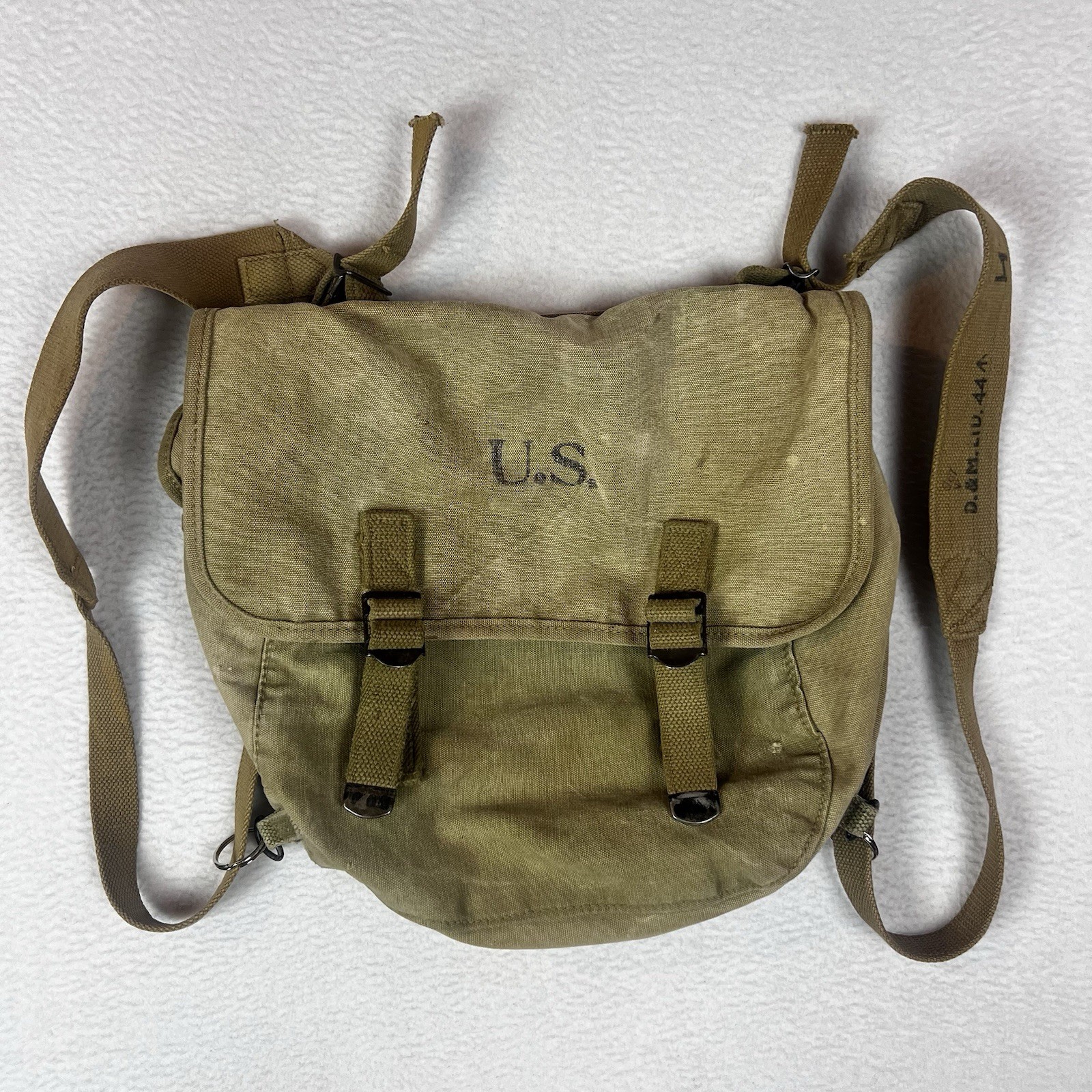 WW2 US Army Military M1936 Musette Shoulder Dispatch Bag Field Gear Equipment WW2 US Army Military M1936 Musette Shoulder Dispatch Bag Field Gear Equipment