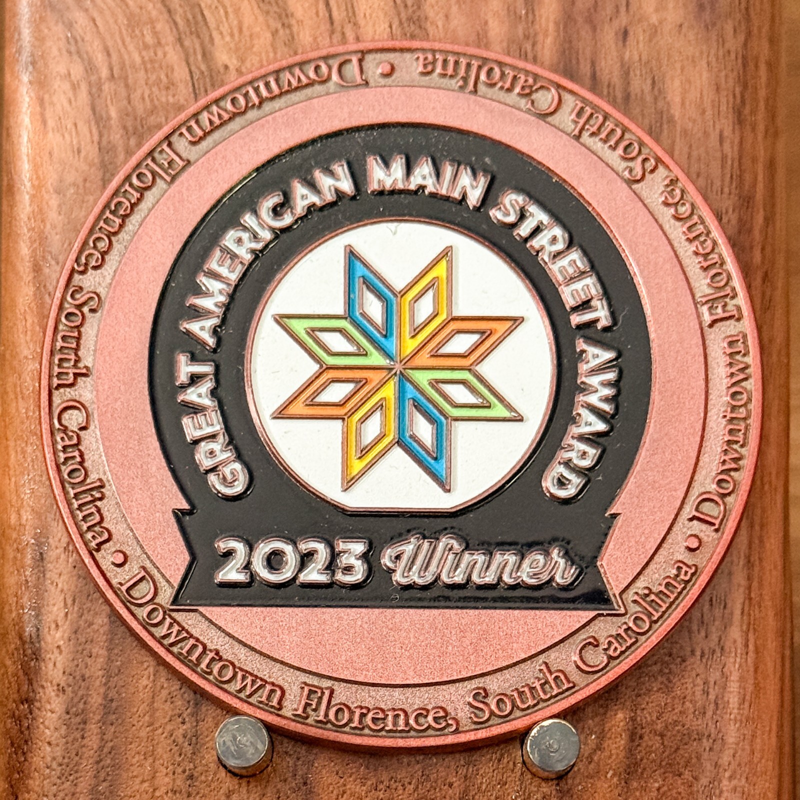 2023 Florence SC Main Street Award Challenge Coin  1#37