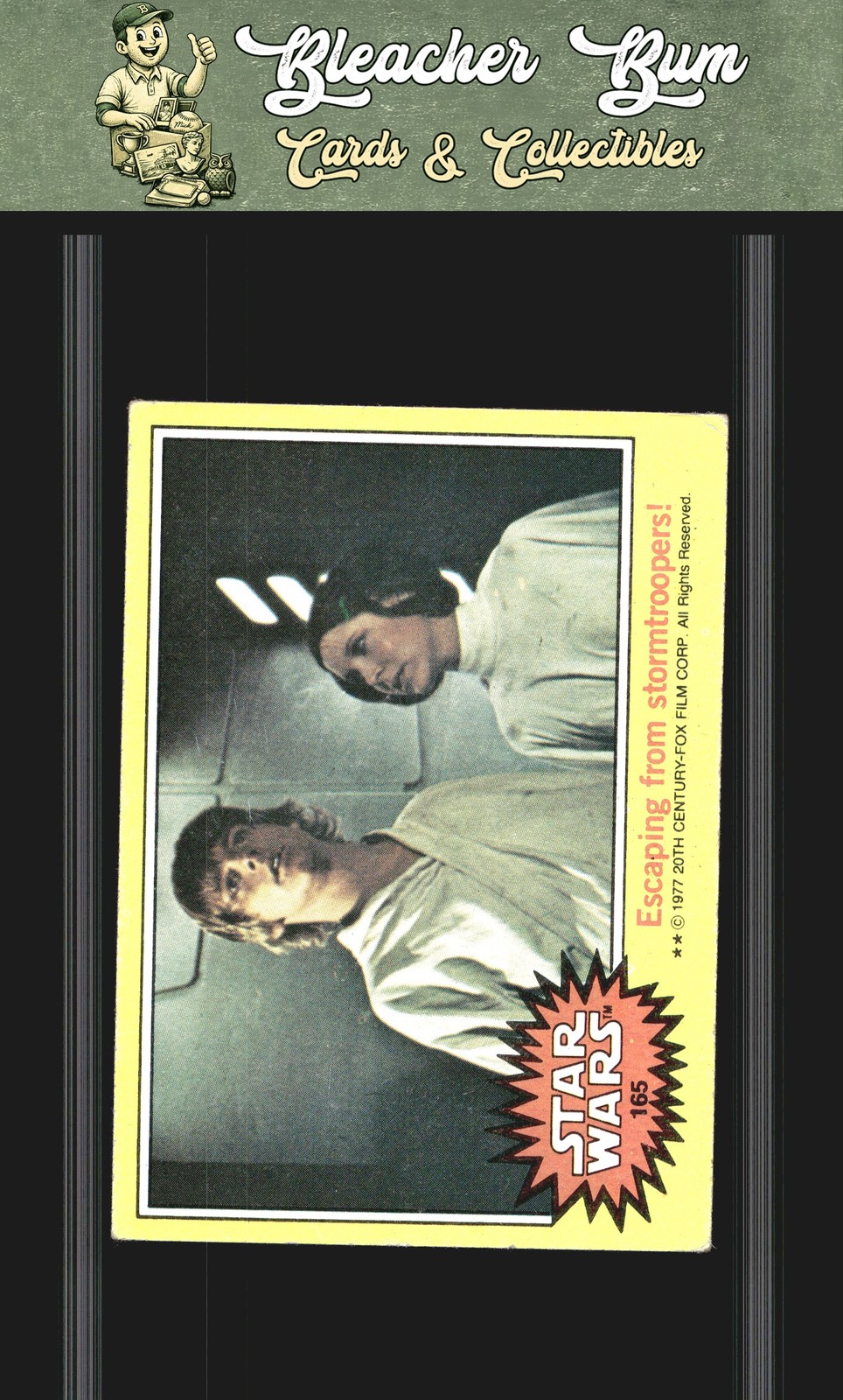 1977 Topps Star Wars 165 Escaping from stormtroopers 1977 Topps Star Wars 165 Escaping from stormtroopers