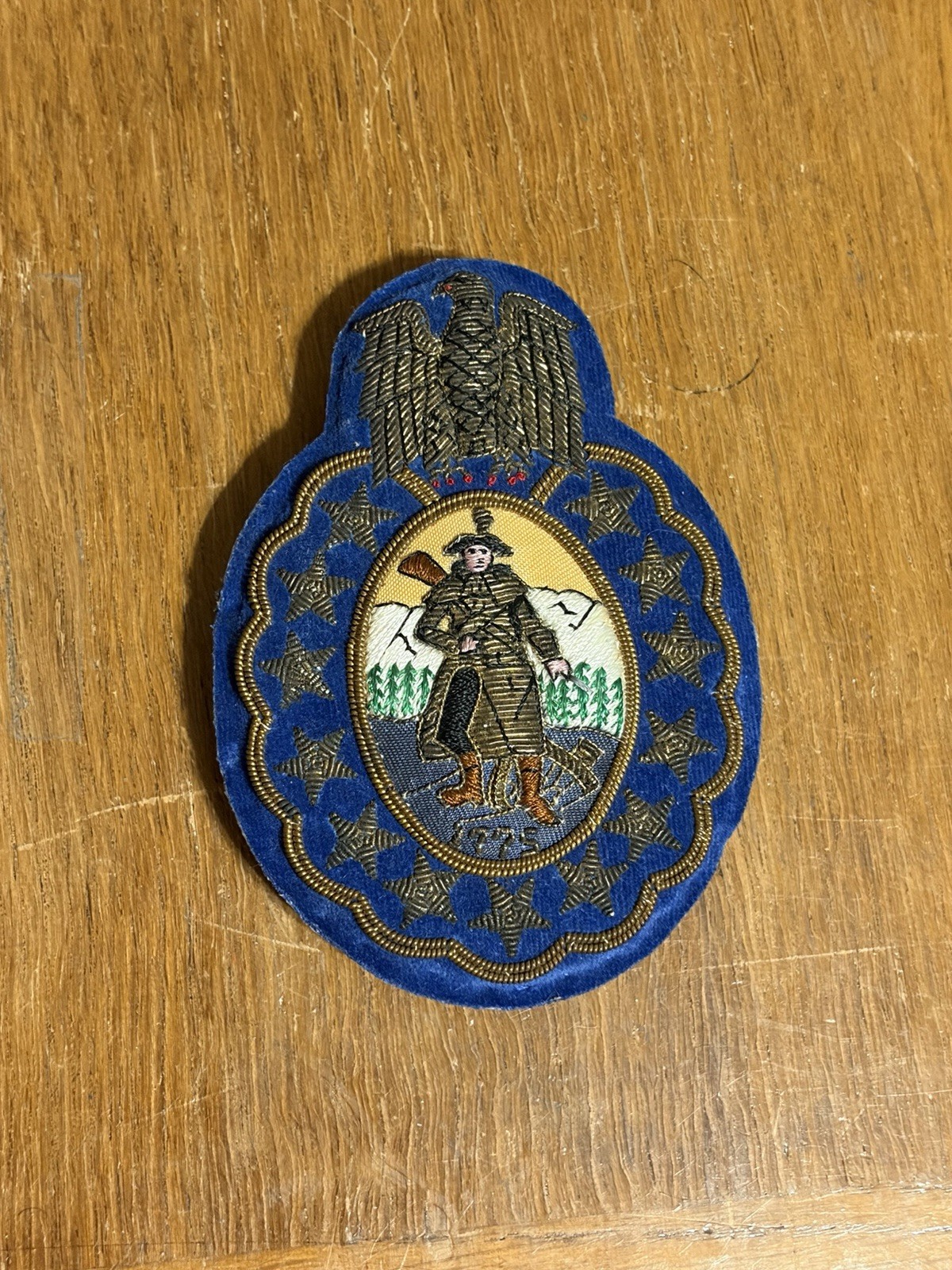 ORIGINAL VINTAGE SONS OF THE REVOLUTION BULLION PATCH / BADGE