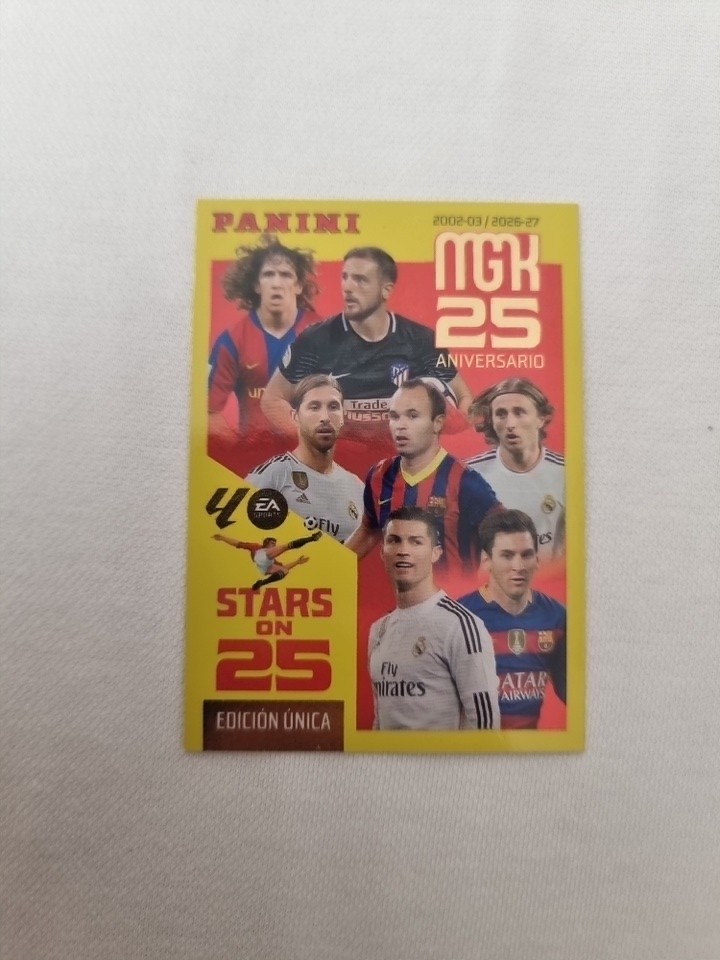 2026-27 Panini MGK LaLiga #425 Stars on 25 Lionel Messi Cristiano Ronaldo