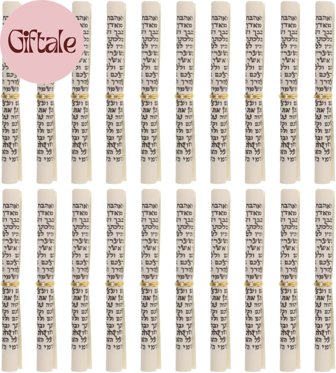 20PCS Kosher Hebrew Mezuzah Scrolls Mini Jewish Door Blessing Paper Inserts