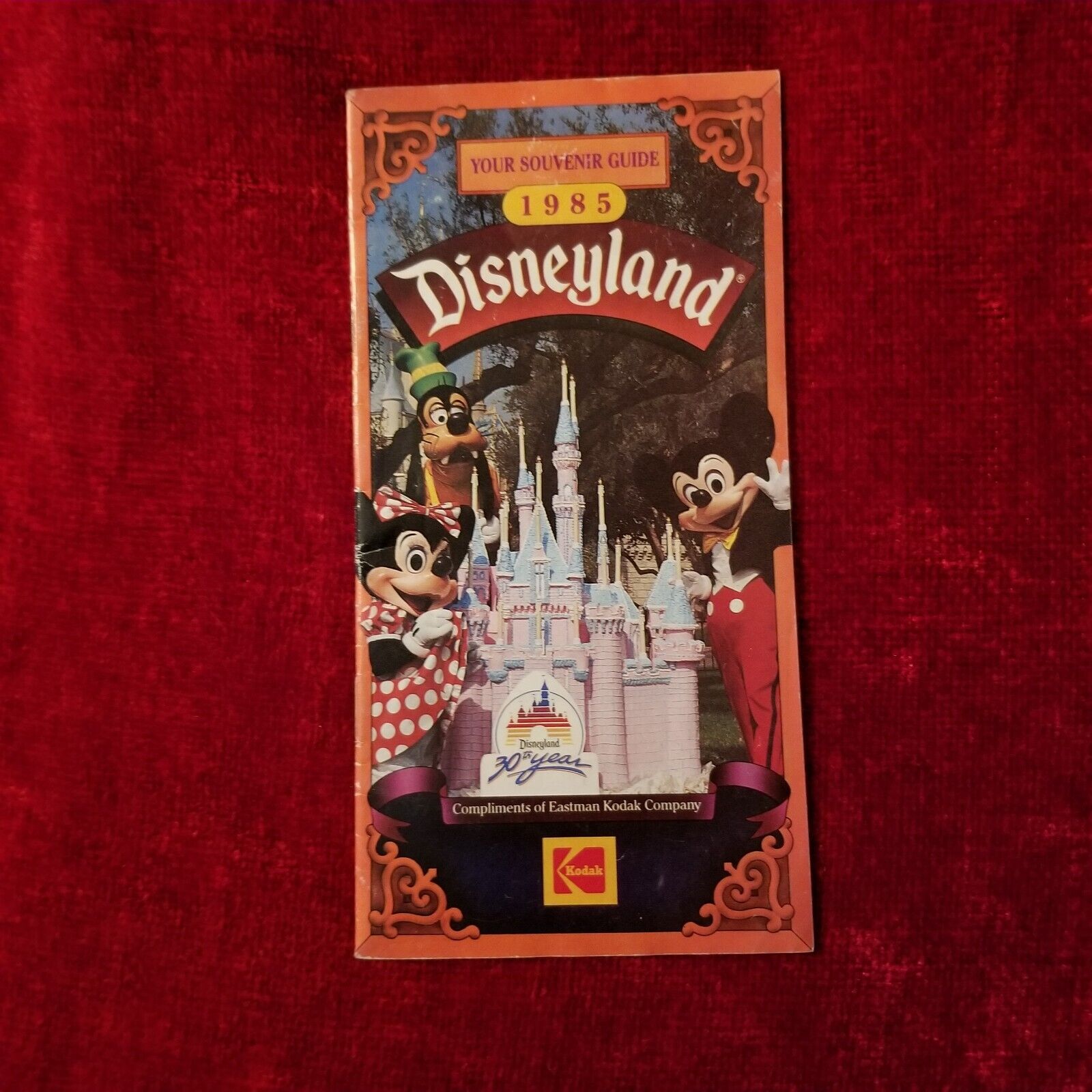 Disneyland 1985 Your Souvenir Guide Map - 30th Anniversary 