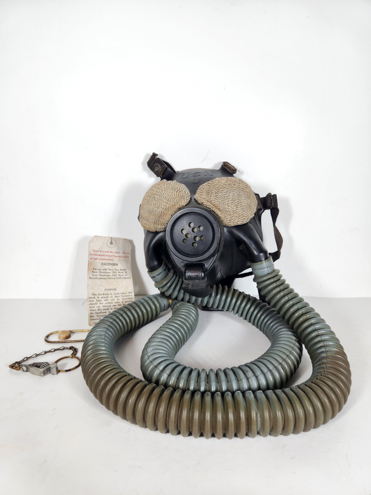 US Navy Diaphragm Mark III Mk.III WW2 Supplied Air Respirator Rare