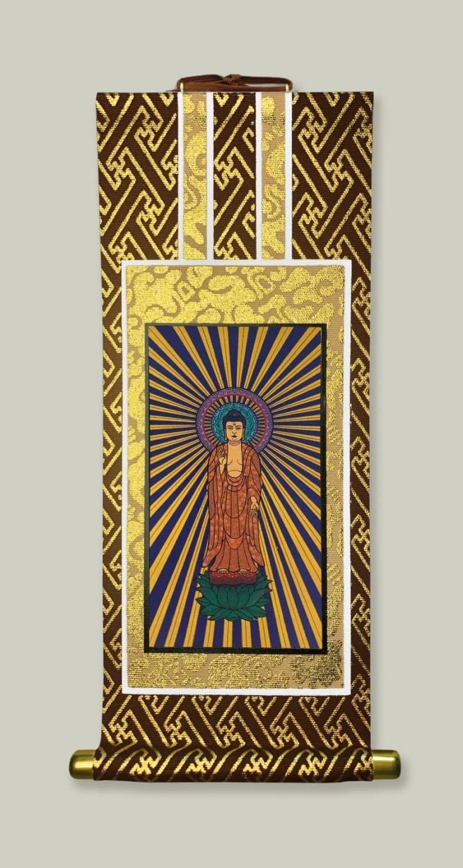 Isemura Kyoto Buddhist Altars - Gohonzon Hanging Scroll, Amida Nyorai Hanging