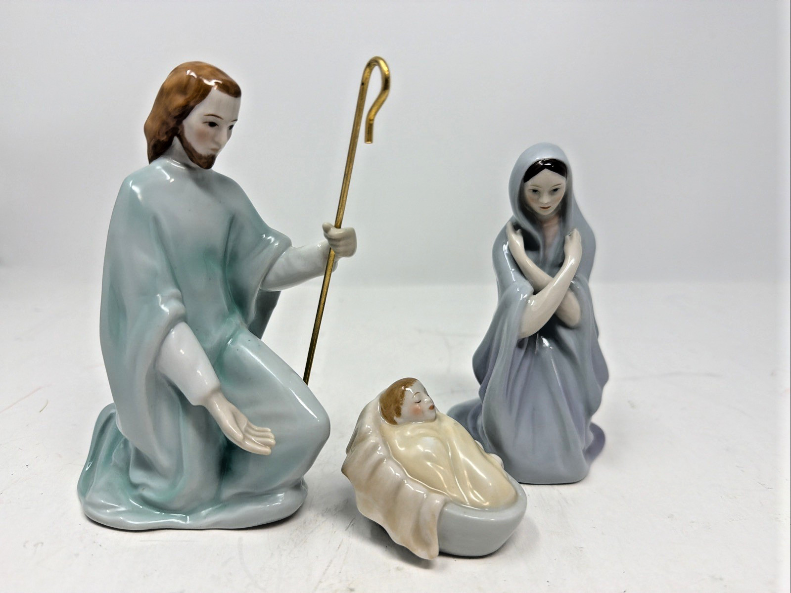 Vintage Lenox 1994 The First Christmas Fine Porcelain Mary Joseph Baby Jesus 