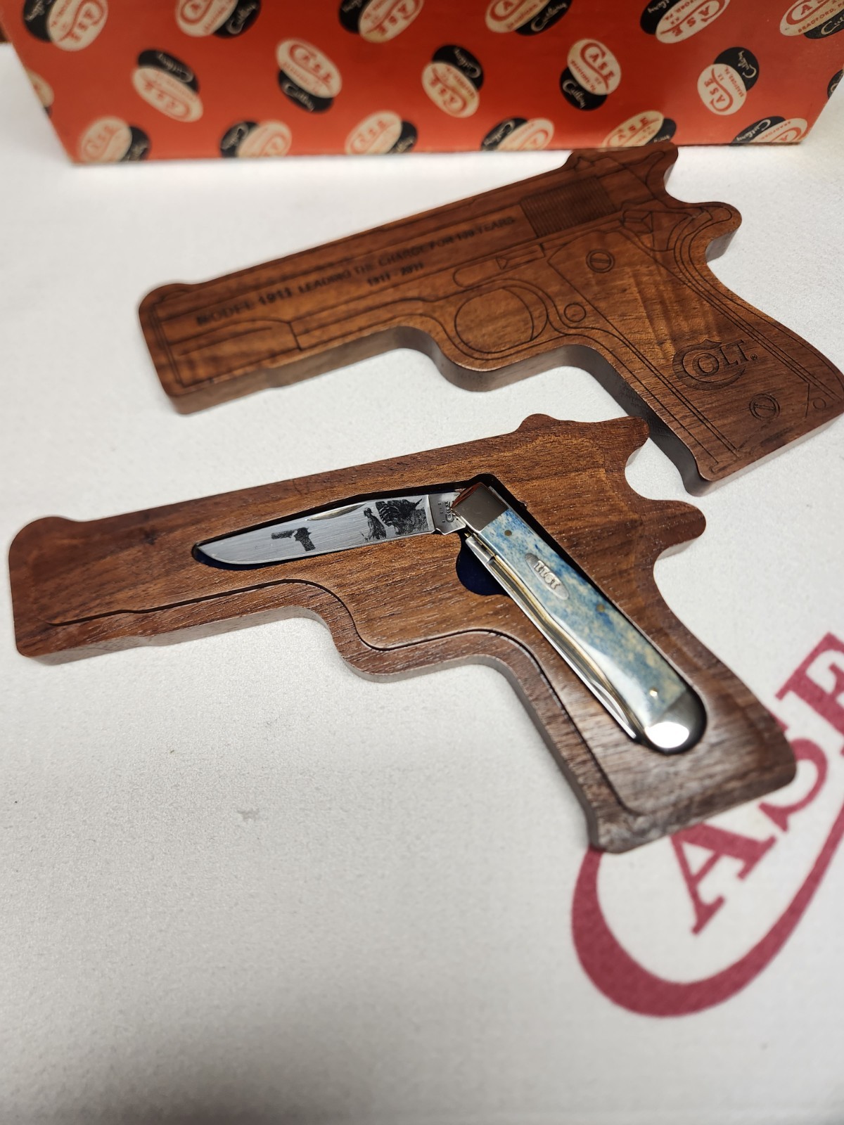2011 Case Xx Colt Commemorative 1911 Trapper Rare Find. 