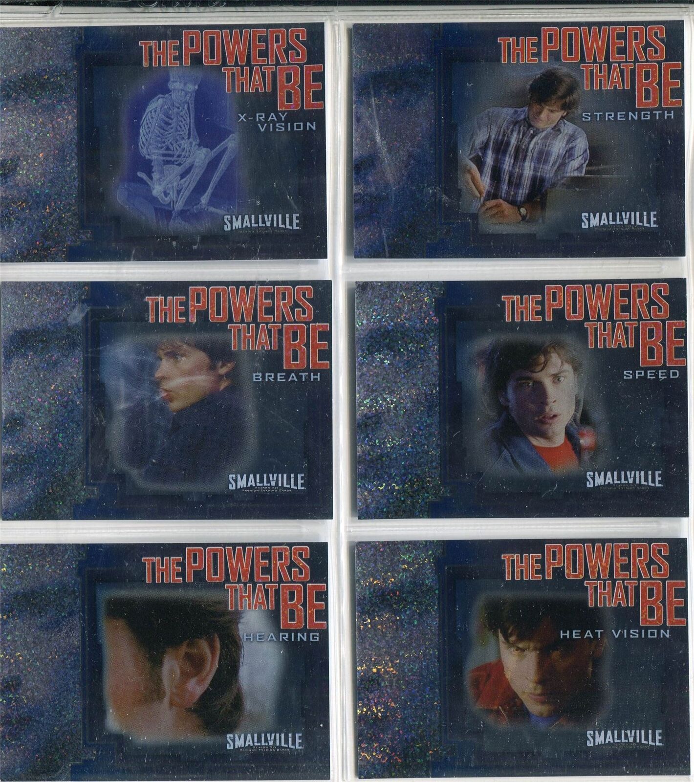 Smallville Season 6 Complete The Powers That Be Chase Card Set PB1-6