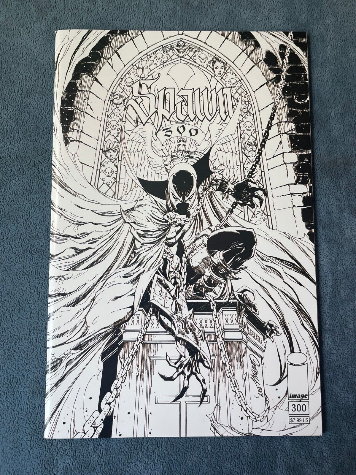 Spawn #300 BW Variant Scott Campbell Cover N 2019 Image Comic Book NM