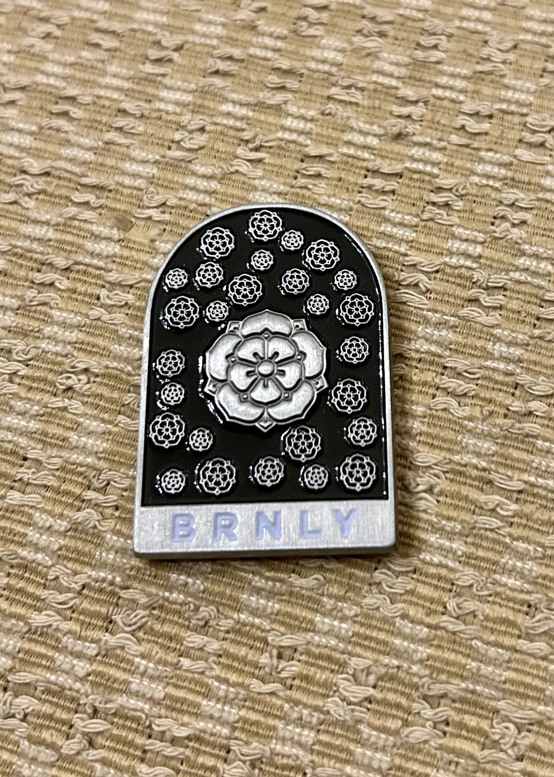 ADORABLE Lucas Burnley BRNLY Rose Lighthouse GITD Worry/Challenge Coin Charm