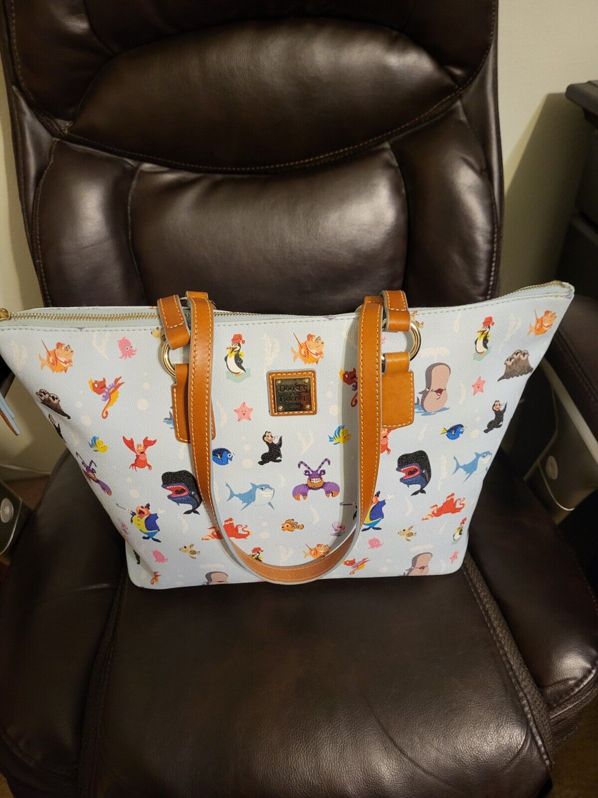 EEUC....Disney Dooney and Bourke Out To Sea Tote...DISCONTINUED 
