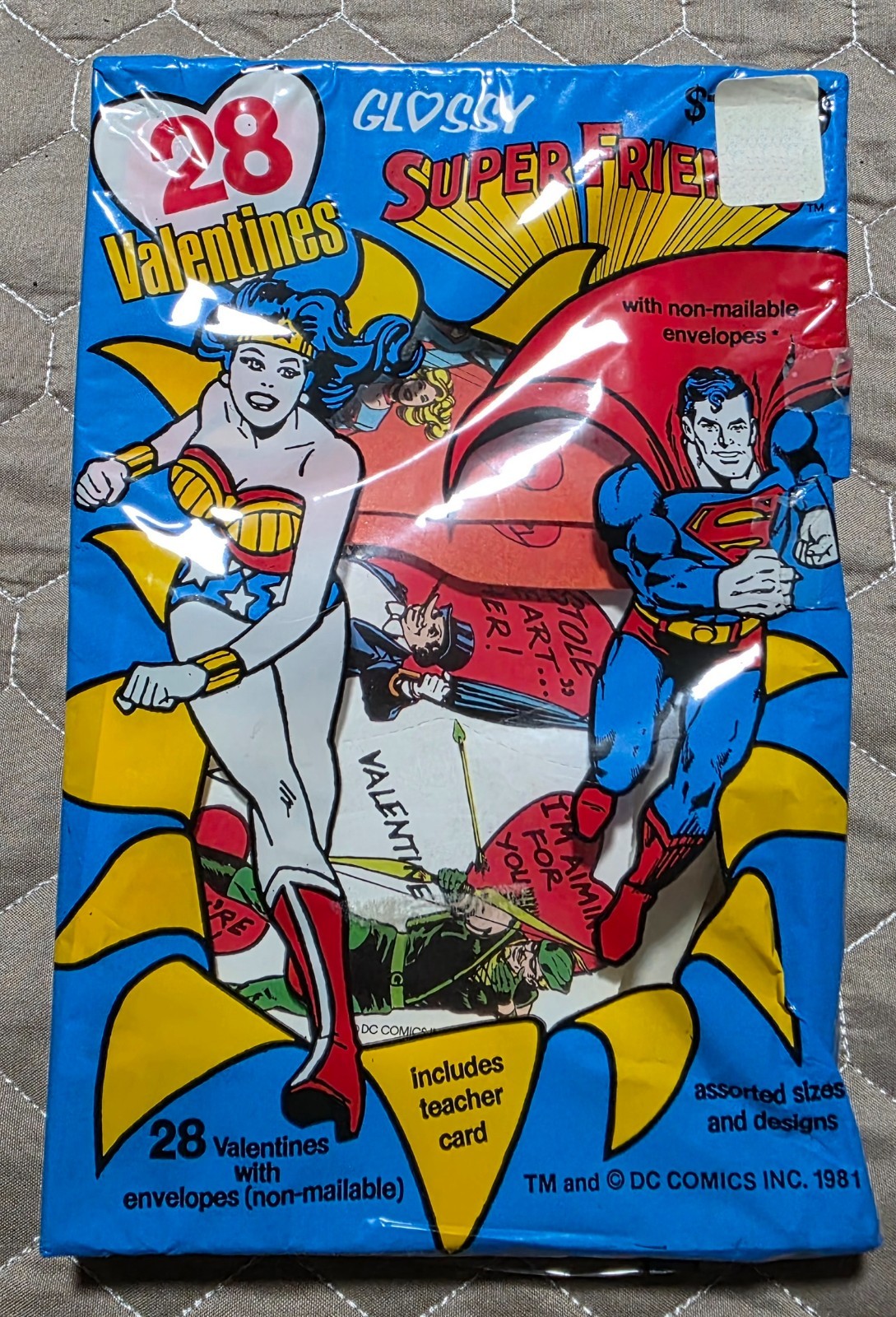 Vintage 1981 Super Friends Valentines