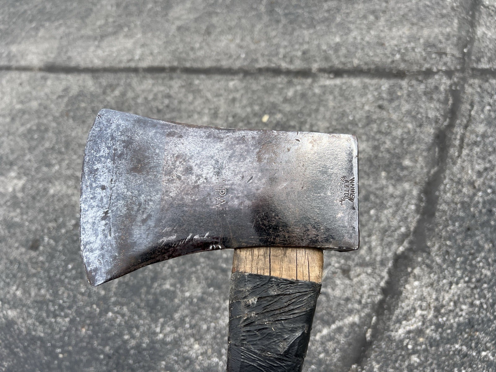🔥 Rare Vintage WPA Depression Era Warren A&T Co Axe Roosevelt 🔥 Rare Vintage WPA Depression Era Warren A&T Co Axe Roosevelt