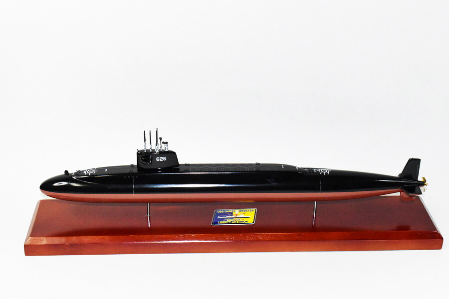 USS Daniel Webster SSBN-626 Submarine Model,Navy,Scale Model,Mahogany,20