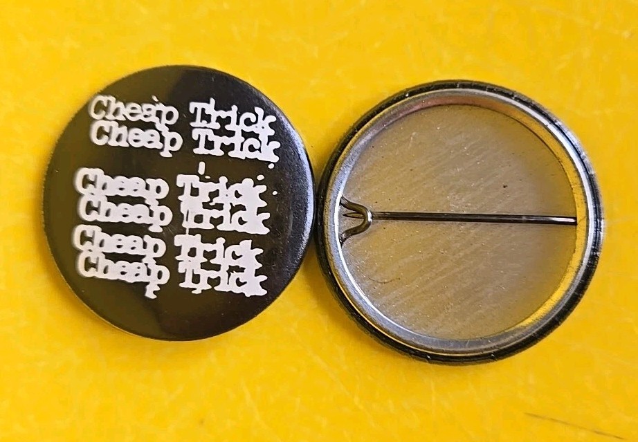 Vintage 1978 Cheap Trick Concert Souvenir Button Pinback 1.25\