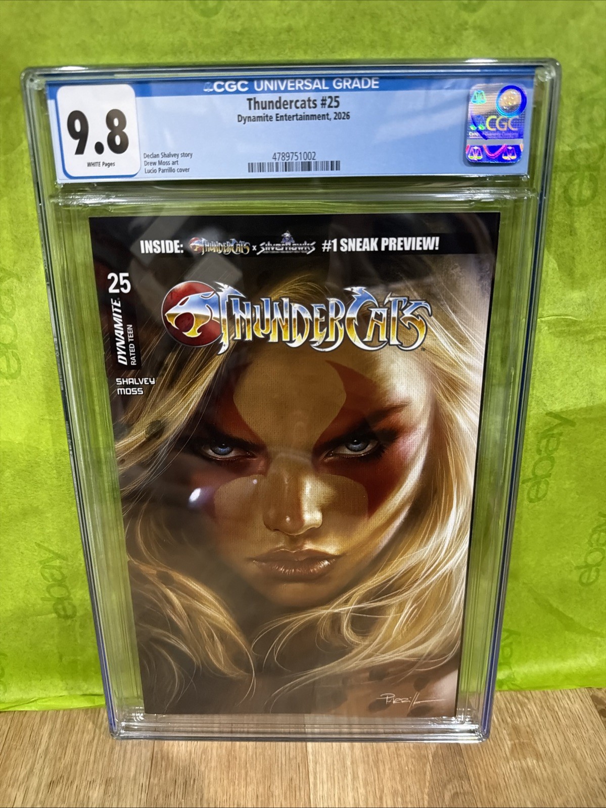 Thundercats #25 Lucio Parrillo Cover CGC 9.8 Dynamite Entertainment 2026 Graded Thundercats #25 Lucio Parrillo Cover CGC 9.8 Dynamite Entertainment 2026 Graded