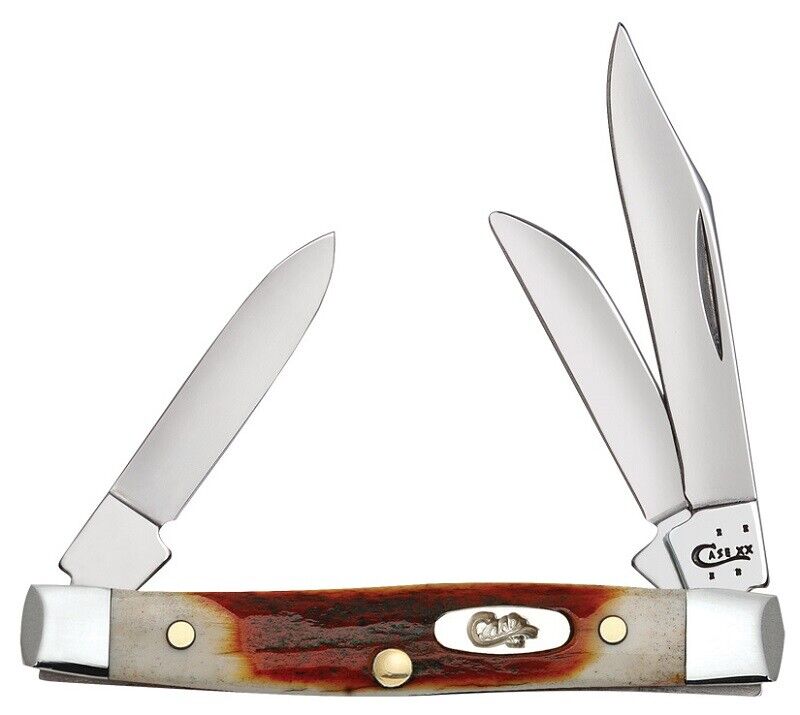 Case xx Knives Small Stockman Genuine Red Deer Stag Stainless Pocket Knife 09449